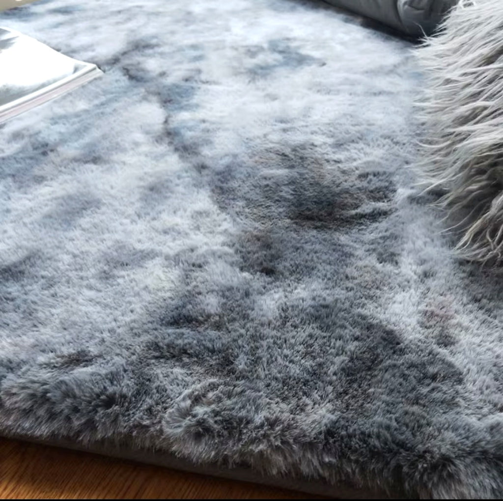 Tapis Shaggy Duveteux Tie-Dye – Ultra Doux, Design Moderne 160x230cm