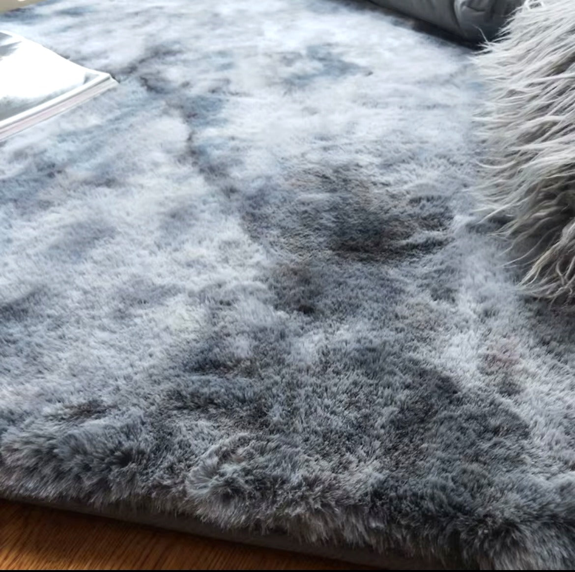 Tapis Shaggy Duveteux Tie-Dye – Ultra Doux, Design Moderne 160x230cm