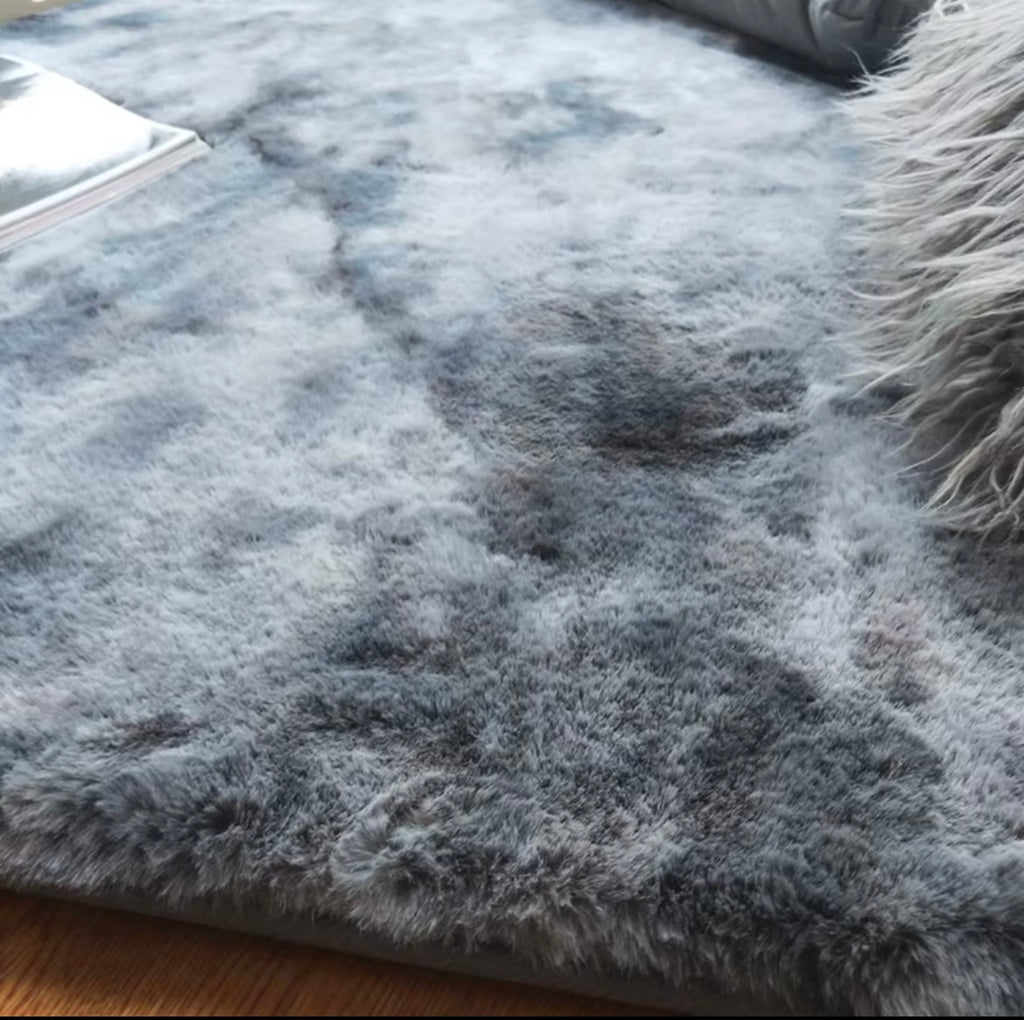 Tapis Shaggy Duveteux Tie-Dye – Ultra Doux, Design Moderne 160x230cm