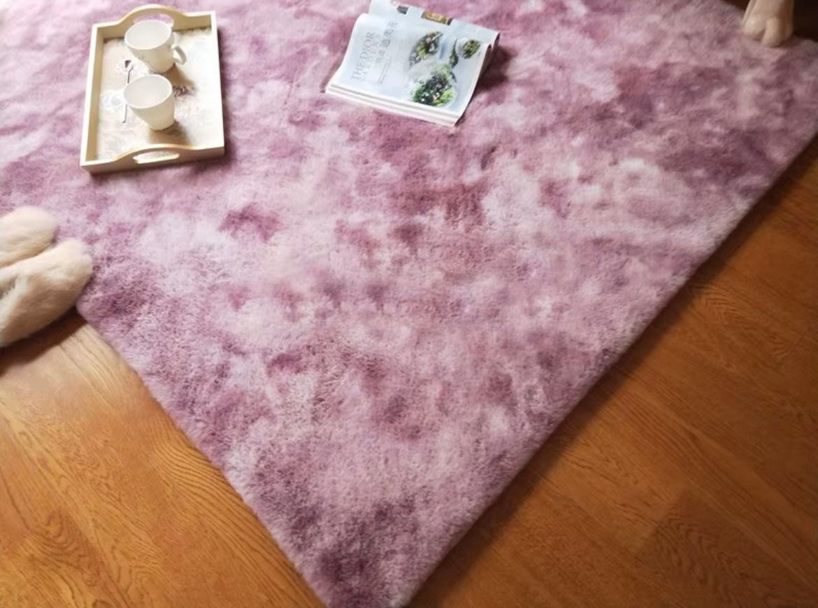 Tapis Shaggy Duveteux Tie-Dye – Ultra Doux, Design Moderne 160x230cm