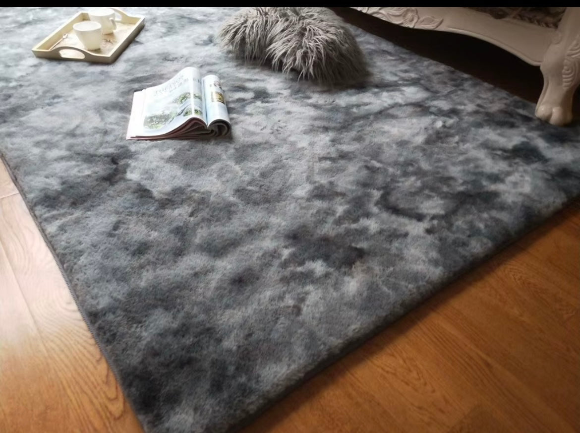 Tapis Shaggy Duveteux Tie-Dye – Ultra Doux, Design Moderne 160x230cm